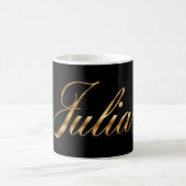 Julia gold Design Lettering Tasse Kaffeetasse Koffiemok (Center)
