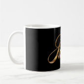 Julia gold Design Lettering Tasse Kaffeetasse Koffiemok (Links)