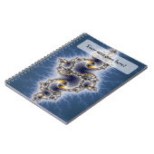 Julia in Blue - Fractal Art Notitieboek (Linkerzijde)