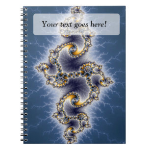 Julia in Blue - Fractal Art Notitieboek