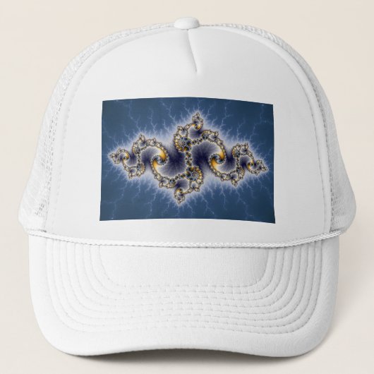 Julia in Blue - Fractal Art Trucker Pet (Voorkant)