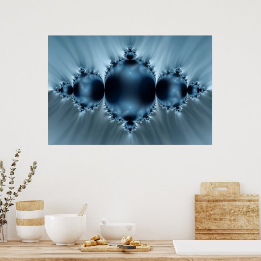 Julia in het blauw poster (Keuken)