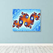 Julia Island Mandelbrot Set Canvas Afdruk (Insitu (Houten vloer))