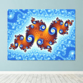 Julia Island Mandelbrot Set Canvas Afdruk (Insitu (Houten vloer))