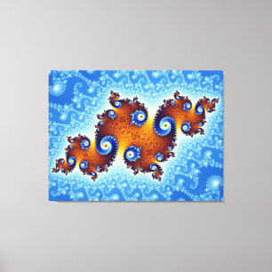 Julia Island Mandelbrot Set Canvas Afdruk