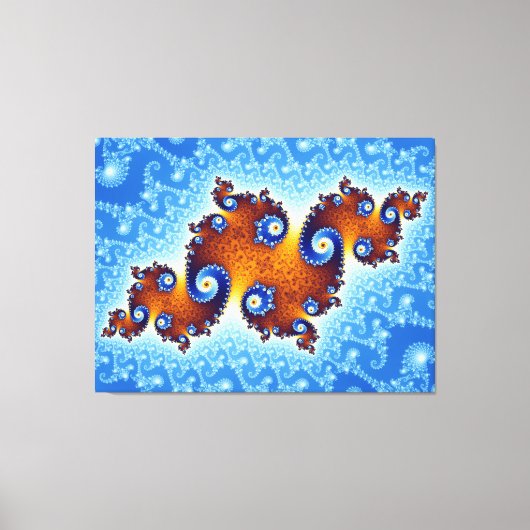 Julia Island Mandelbrot Set Canvas Afdruk (Voorkant)