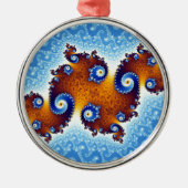 Julia Island Mandelbrot Set Metalen Ornament (Voorkant)