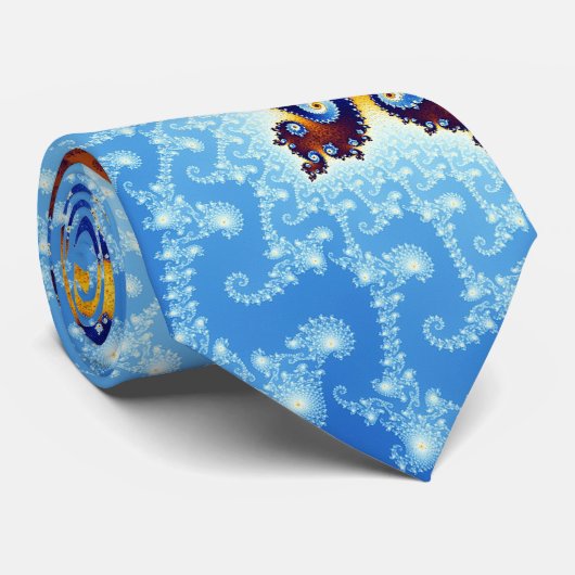 Julia Island Mandelbrot Set Stropdas (Opgerold)