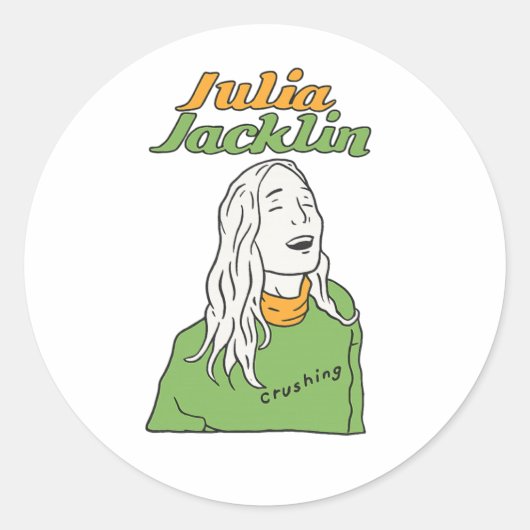 Julia Jacklin Ronde Sticker (Voorkant)