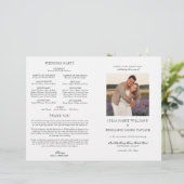 Julia katholiek Wedding Mass Ceremony Programma (Staand voorkant)