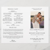 Julia katholieke bruiloft-ceremonie met massaprogr (Voorkant)