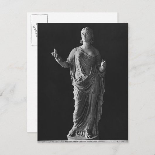 Julia Mamaea moeder van Emperor Severus Alexander Briefkaart (Voorkant / Achterkant)