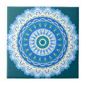 Julia Mandala Blue Tegeltje (Voorkant)