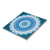 Julia Mandala Blue Tegeltje (Zijkant)