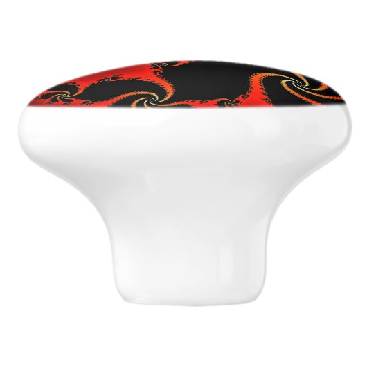 Julia Mandelbrot Abstract Fractal Art I Keramische Knop (Zijkant)