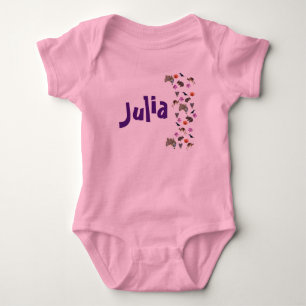 Julia, Naam met Australische Wilde Dieren,  Romper