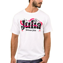 Julia Naam T-Shirt – Persoonlijke Stijlvolle Naam 