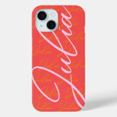 Julia Name Design Pattern Case-Mate iPhone Case (Achterkant)