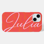 Julia Name Design Pattern Case-Mate iPhone Case (Achterkant (horizontaal))