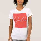 Julia Name Design Pattern T-shirt (Voorkant)