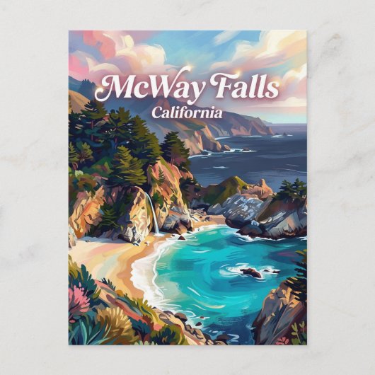 Julia Pfeiffer Burns Californië Briefkaart (Voorkant)