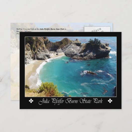 Julia Pfeiffer Burns State Park, Californië Briefkaart (Voorkant / Achterkant)