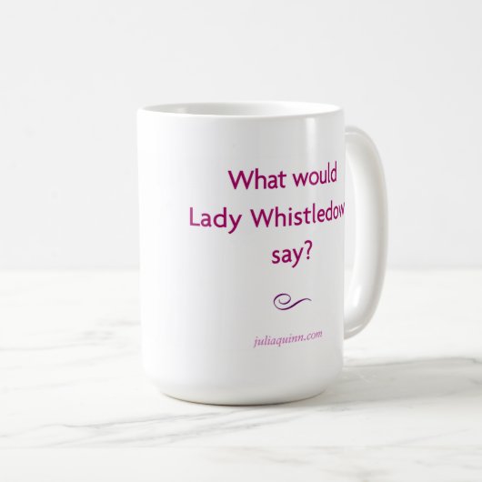 Julia Quinn "Lady Whistledown"-Mok Koffiemok (Voorkant rechts)