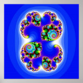 Julia Set Mandelbrot Set Fractal Geometry Poster (Voorkant)