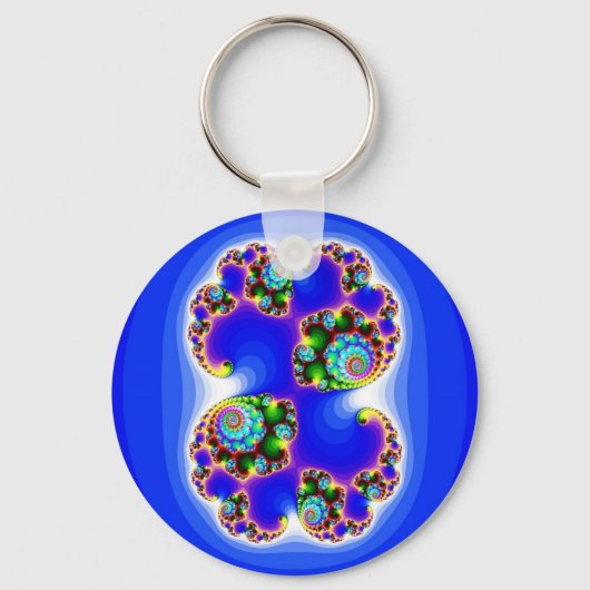 Julia Set Mandelbrot Set Fractal Geometry Sleutelhanger (Voorkant)