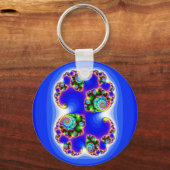 Julia Set Mandelbrot Set Fractal Geometry Sleutelhanger (Voorkant)