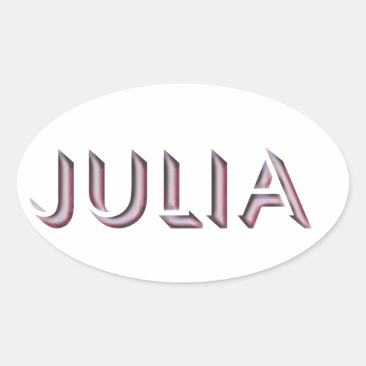 Julia sticker naam (Voorkant)