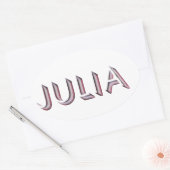 Julia sticker naam (Envelop)