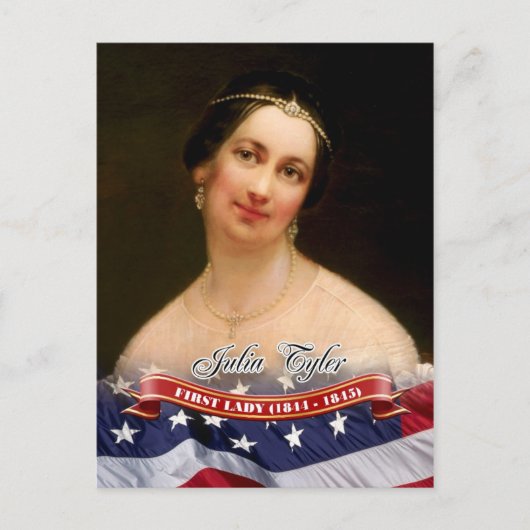 Julia Tyler, First Lady of the U.S. Briefkaart (Voorkant)