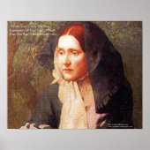 Julia Ward How Faith/Fear Quote Wisdom Poster (Voorkant)