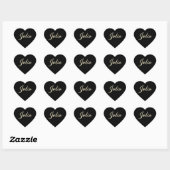 Julia white gold Handwriting Aufkleber Herz Hart Sticker (Vel)