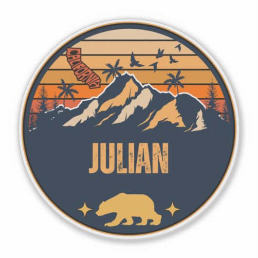 Julian, Californië Sticker (Voorkant)