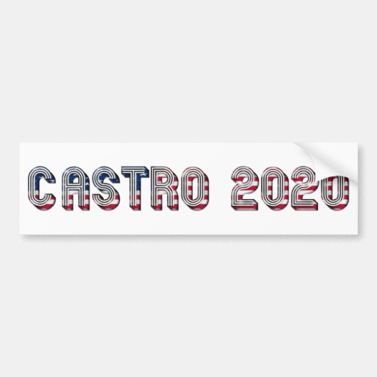 Julián Castro Democratische presidentskandidaat 20 Bumpersticker (Voorkant)
