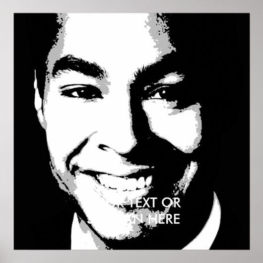 Julian Castro Ink Art Poster (Voorkant)