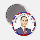 Julian Castro voor President 2020 Verkiezingsonder Magneet (Voorkant / Achterkant)
