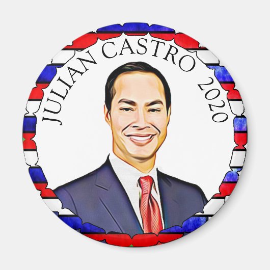 Julian Castro voor President 2020 Verkiezingsonder Magneet (Voorkant)