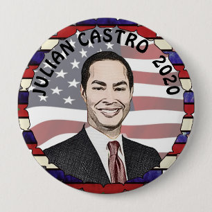Julian Castro voor President 2020 Verkiezingsonder Ronde Button 4,0 Cm