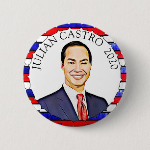 Julian Castro voor President 2020 Verkiezingsonder Ronde Button 5,7 Cm