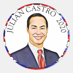 Julian Castro voor President 2020 Verkiezingsonder Ronde Sticker
