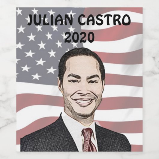 Julian Castro voor President 2020 Wijn Etiket (Enkel label)