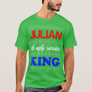 JULIAN de Ugly Sweater King Prettige feestdagen Ug T-shirt