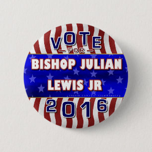 Julian Lewis President 2016 Verkiezingsonafhankeli Ronde Button 5,7 Cm