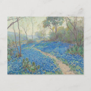 Julian Onderdonk - Een heuvel van Bluebonnets Briefkaart