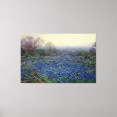 Julian Onderdonk - Veld van Bluebonnets Canvas Afdruk (Voorkant)