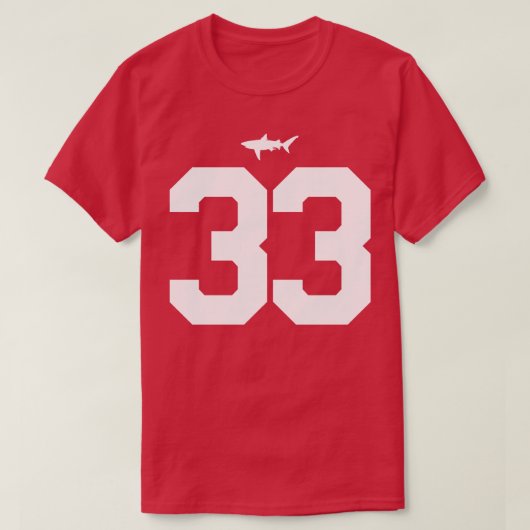 Julian Washington Miami Sharks Jersey FrontBack Pr T-shirt (Design voorkant)