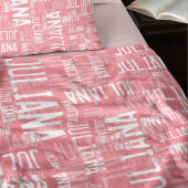 Juliana aangepaste naam moderne typografie blush r fleece deken